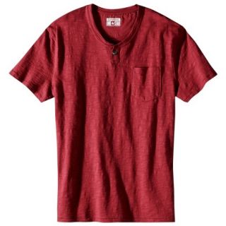 Converse One Star Mens Short Sleeve Henley   Ruby Hill L