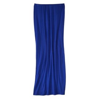 Mossimo Womens Pieced Maxi Skirt   Blue M
