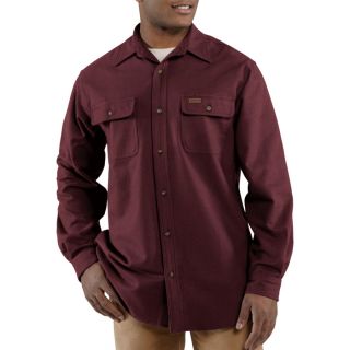 Carhartt Chamois Long Sleeve Shirt   Port, Large, Model 100080