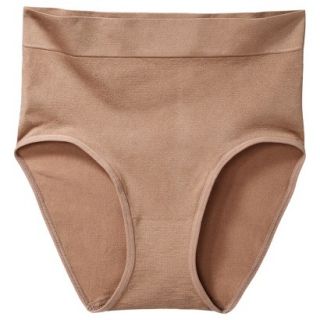 Gilligan & OMalley Womens Seamless High Rise Brief   Brown L