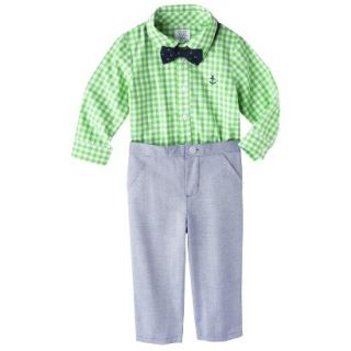 Just One YouMade by Carters Newborn Boys 2 Piece Pant Set   Green/Denim 24 M