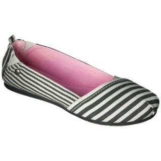 Womens Mad Love Lynnae Striped Loafer   Black 5.5