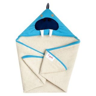 3 Sprouts Walrus Hooded Towel   Newborn/Infant