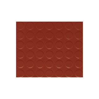 G Floor Garage/Shop Floor Coverings   8ft. x 22ft., Coin Design, Brick Red,