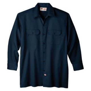 Dickies Mens Original Fit Long Sleeve Work Shirt   Dark Navy XXL