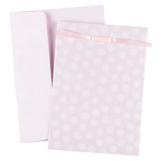 Pink Baby Dots Photo Overlay Invitation Kit   Pink/White