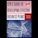 CPAs Guide to Developing Effective Business Plans 2000 /  With CD ROM
