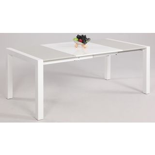 White/ Grey Parson Extendable Dining Table