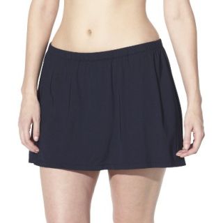 Womens Plus Size Swim Skirt   Black 18W