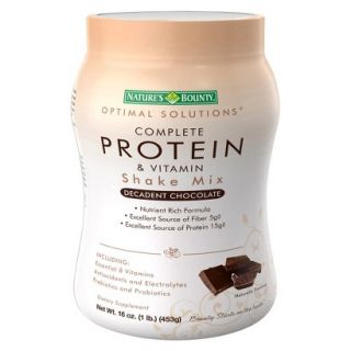 Optimal Solutions Complete Protein & Vitamin Chocolate Shake Mix   16 oz
