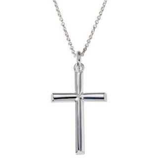 Cross Pendant Necklace   Silver