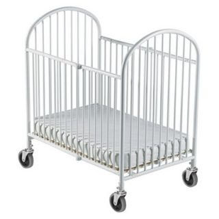 Pinnacle Steel Folding Crib   White by Foundations