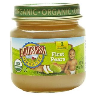 Earths Best Baby Food Jar   First Pears 2.5oz (12 Pack)