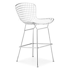Zuo Wire Chrome Bar Chairs (set Of 2)