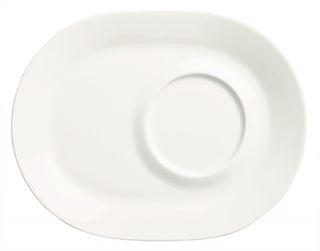 Syracuse China 9 1/2 Royal Rideau Racetrack Plate   Rolled Edge, White