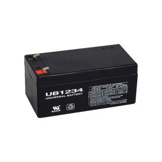 UPG Sealed Lead Acid Battery   AGM type, 12V, 3.4 Amps, Model UB1234