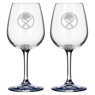 Boelter Brands NHL 2 Pack Buffalo Sabers Wine Glass   12 oz
