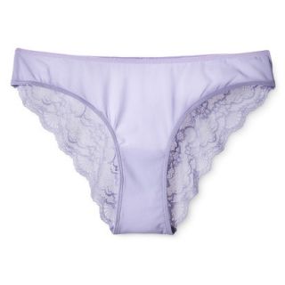 Gilligan & OMalley Womens Lace Back Bikini   Lavender L