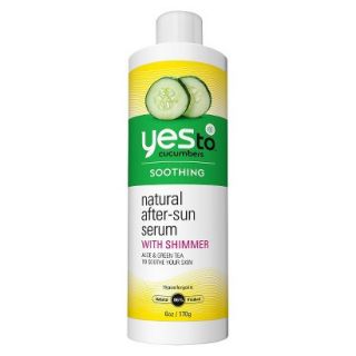 Yes To Cucumbers Natural After Sun Serum with Shimmer   6 Oz