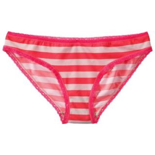 Xhilaration Juniors Lace Trim Bikini   Rosado Pink L
