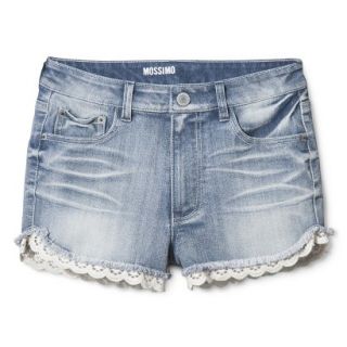 Mossimo Supply Co. Juniors High Waisted Short with Lace Trim   Light Stonewash