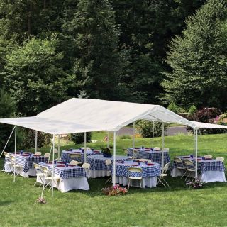 ShelterLogic 20 x 10 All Purpose Canopy with Extension Multicolor   23530