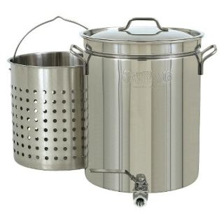 Bayou Classic Stainless Stockpot & Basket   40 Qt.