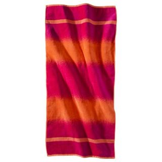 Ombre Jaquard Beach Towel   Pink