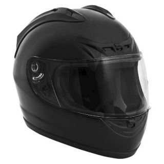Fuel Full Face Black Motorcycle Helmet   Small