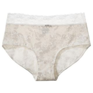 Gilligan & OMalley Womens Cotton With Lace Hipster Brief   Polar Bear Floral L