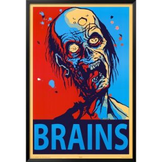 Art   Zombie Brains Framed Poster