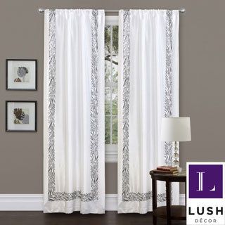Lush Decor Grey Urban Savanna 84 inch Curtain Panel