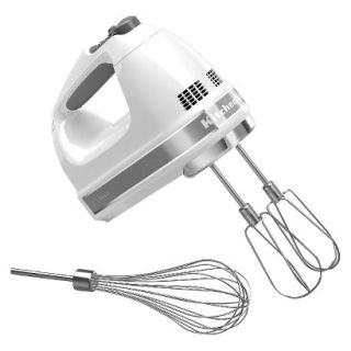 KitchenAid 7 Speed Digital Hand Mixer   White