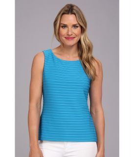 Calvin Klein Textured Sleevless Knit Womens Sleeveless (Blue)