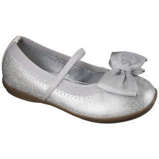 Toddler Girls Cherokee Gilda Ballet Flat   Silver 10