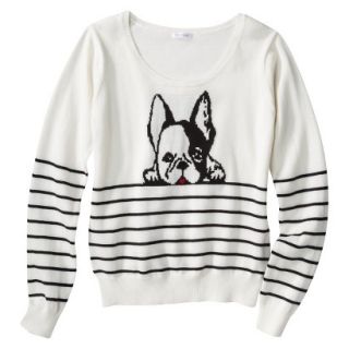 Xhilaration Juniors Puppy Sweater   Cream M(7 9)