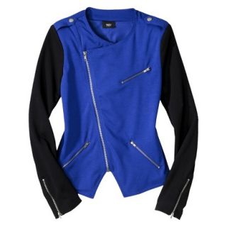 Mossimo Petites Moto Jacket   Blue/Black XXLP