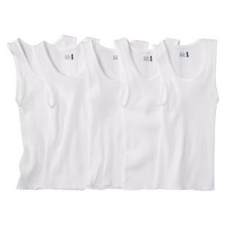 Fruit Of The Loom Boys 5 pack A Shirt Tanks   White L