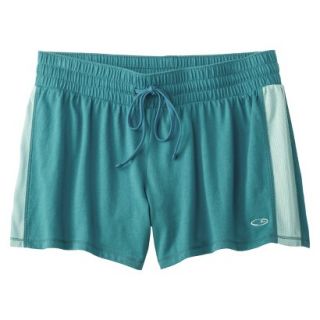 C9 by Champion Womens Jersey Short W/Mesh Inset   Vintage Teal M