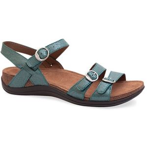 Dansko Womens Janis Turquoise Crackle Sandals, Size 42 M   1505 190200