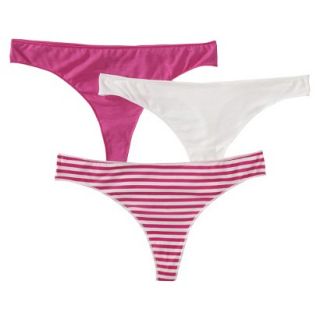 Gilligan & OMalley Womens 3 Pack Modal Thong   Valentine L