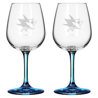 Boelter Brands NHL 2 Pack San Jose Sharks Wine Glass   12 oz