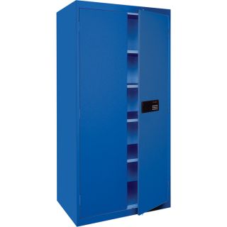 Sandusky Lee Keyless Electronic Steel Cabinet   46 Inch W x 24 Inch D x 78 Inch