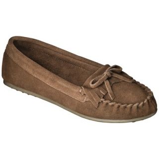 Womens Mossimo Supply Co. Genuine Suede Lark Moccasin   Brown 7