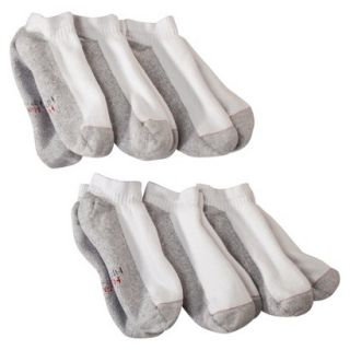 Hanes Premium Mens 6Pk Low Cut Socks   White