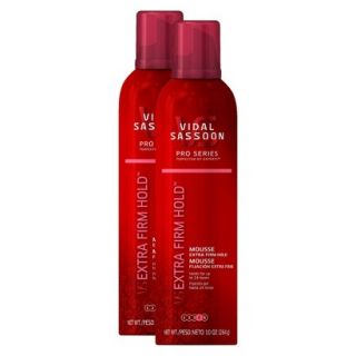 Vidal Sassoon Pro Series Extra Firm Hold Mousse   2 pack bundle (20 oz total)