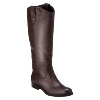 Womens Merona Kasia Genuine Leather Riding Boot   Brown 6.0