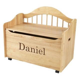 Kidkraft Limited Edition Personalised Natural Toy Box   Brown Daniel