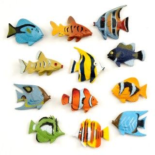 Assorted Plastic Tropical Fish