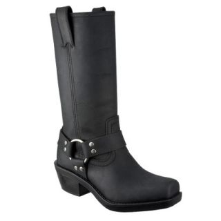 Womens Mossimo Supply Co. Katherine Genuine Leather Engineer Boot   Black 9